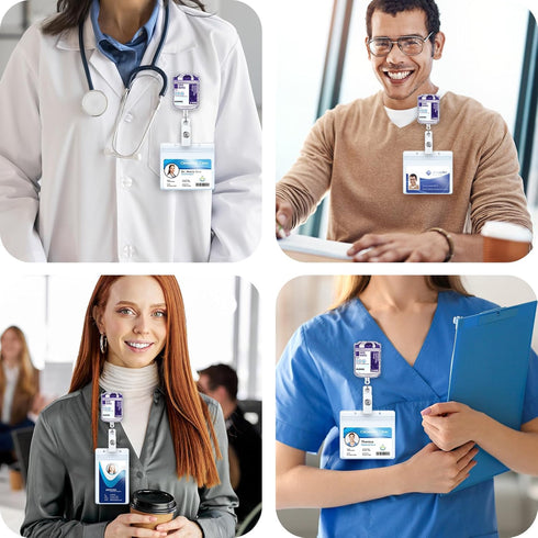 Funny Nurse Badge Reel Buddy, Work ID Badge Holder with Retractable Clip, Sani Wipes Cute Medical Badge Clip for RN CNA