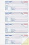Adams Money and Rent Receipt Book, 2-Part, Carbonless, White/Canary, 7-5/8" x 10-7/8", Bound