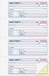 Adams Money and Rent Receipt Book, 2-Part, Carbonless, White/Canary, 7-5/8" x 10-7/8", Bound