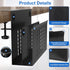 HAMOPY 2 Tier Desk Side Storage, Steel Hanging Organizer with Magnetic Pen Holder, No Drilling, Black