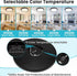 7 inch 3000K-6500K 15W 1500lm 1 Pack libtit Flush Mount LED Ceiling Light Fixture, Adjustable, Black Satin Round
