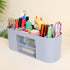 Pencil Pen Holder for Desk with 3 Drawers - All-In-One Stylish Desk Organizer for Office Use