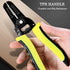 7-inch Wire Stripper/Wire Crimping Tool, 10-22 AWG, Wire Cutter, Crimper, Cable Stripper, Multi-Function Hand Tool