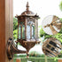 Kathring Retro Wall Mount Light Fixture, Industrial Lantern Vintage Rustic Lantern Lamp Wall Sconce Light Glass Shade