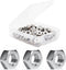 binifiMux 150 pcs M3 Hex Nuts, Stainless Steel 3mm I.D Hex Nuts for 3D Printer & Machinery, Silver