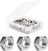 binifiMux 150 pcs M3 Hex Nuts, Stainless Steel 3mm I.D Hex Nuts for 3D Printer & Machinery, Silver