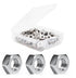 binifiMux 50pcs SAE 1/4"-20 304 Stainless Steel Hex Nuts, Lock Nuts, Plain Finish, 18-8/A2-70