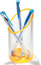 OfficeGoods Acrylic Pen & Pencil Holder - Modern Cylinder Design, Beautiful Desk Organizer for Home or Office, Neon