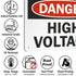 SmartSign “Danger - High Voltage” Aluminum Sign | 7" x 10"