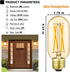 E26 Bulb 6W E26 Bulb 60 2700K E26 Bulb dimmable AC120V 600lm T14 T45 Bulb Pack 6 Leools LED Equivalent watt Warm White
