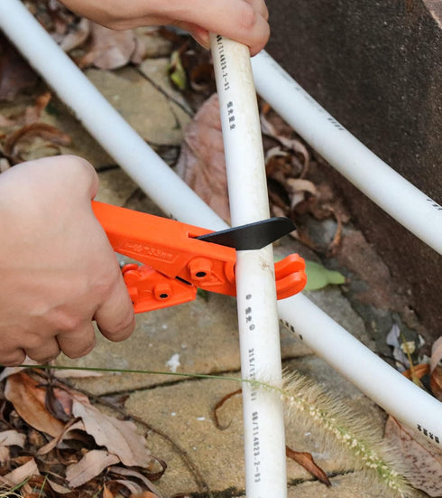 Pipe Cutter, High Performance Ratchet-type Tool for One-hand Fast Cutting of PVC PPR PE PEX Plastic Pipe