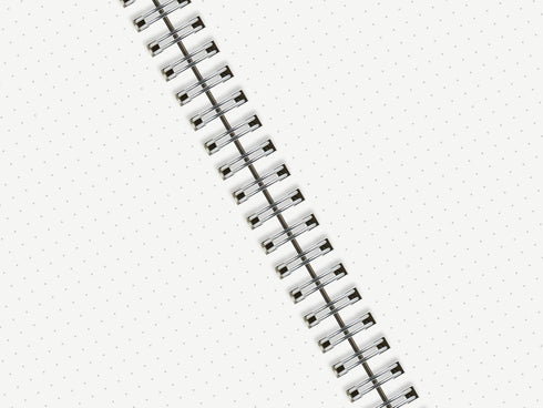 HULYTRAAT Large Dot Grid Spiral Notebook, 8.5" x 11", 128 Dotted Pages, Premium 100gsm Ivory White Paper, Sturdy Cover