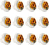CDGIRUOWUNV 12PCS 35MM (2) Yellow Sunflower Bouquets Drawer Knobs Round Glass Pulls Cabinet Handles Furniture