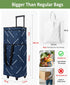 Dxiywa Foldable Rolling Bag, Portable Small Shopping Cart with Wheels, Collapsible Shopping Tote with Stylish Pattern