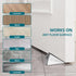 Heavy Duty Silver Door Stopper, Metal Rubber Wedge, Large Door Stop for Bottom of Door, Suits Any Heavy Door Gap