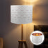 Cabilock Drum Lamp Shade Barrel Fabric Lampshade Table and Floor Lamp Covers Wave Shaped Semicircular Lamp Shade