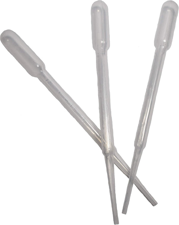 Transfer Pipet, 3mL PE Non-Sterile, 10 Packs of 100 Pipets
