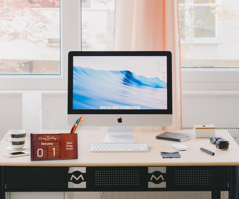 STRIVE ZEN Perpetual Wooden Desk Calendar - Timeless Elegance for Daily, Weekly, and Monthly Planning | Solid Pine