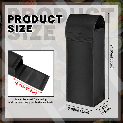 2 20 6 6 PCS Upgraded Grill Tool Storage Caddy, Hollow Design - Automatic Drainage, Storage and Grilling in One, X X