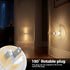 3000K 2 Pack DORESshop LED Night Light, Rotating Night Lights Plug into Wall with Auto Light Sensor Nightlight