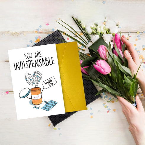 COLINHELIN Nurse Day Cards, Cute Thank You Card for Doctor Nurse Pharmacy, Lovely Doctor DR Day Card, Funny