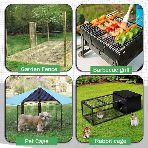 1/2 6 98 Enclosures(19 in Hardware Cloth, in x ft Chicken Wire Fence, Chicken Wire Mesh Roll for Rabbit Cages, Chicken