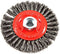 Forney 72760 4-Inch-by-.020-Inch Wire Wheel Brush, Stringer Bead Twist with 5/8-Inch-11 Threaded Arbor