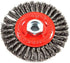 Forney 72760 4-Inch-by-.020-Inch Wire Wheel Brush, Stringer Bead Twist with 5/8-Inch-11 Threaded Arbor