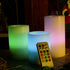 3 Pack CANDLE CHOICE Battery Operated Color Changing Flameless Candles with Remote Timer Real Wax Realistic Flickering