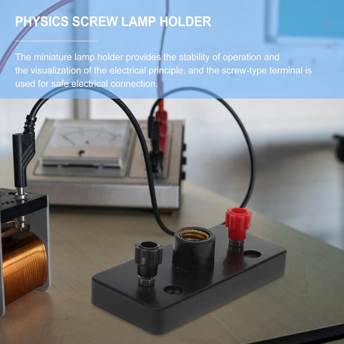 10pcs Small Screw Lamp Holder, Physical Lamp Base for Physics Lab Equipment and Experiments