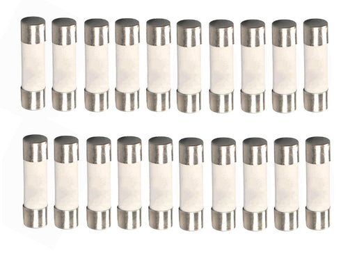 25A250V Fuse, T25A250V Fuse, 25A Fuse, 25AH250V, Ceramic Fuse 5 * 20mm (20/Packs)
