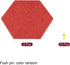 PATIKIL Hexagon Felt Board Tiles, 2 Pack Self Adhesive Wall Bulletin Pin Board with Push Pins