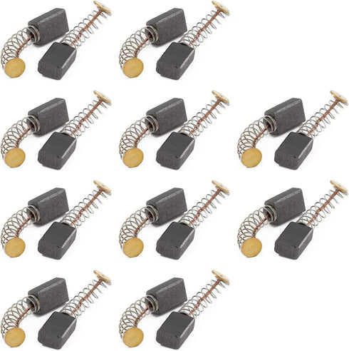 20Pcs Carbon Brushes - 12 x 8 x 5mm Electric Motor Replacement Brushes with Spring Wires for Power Tools