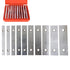 10 Pair 1/8 x 6 Matched Parallel Bar, 0.0002 Parallelism, 1/2 to 1-5/8 Alloy Steel Machinist Thin Parallel Tool Set