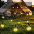 FUANXIEI 33FT G40 10M Bulbs 3 Dimmable Solar Lights Outdoor Waterproof: Shatterproof Patio Lights - Solar Powered