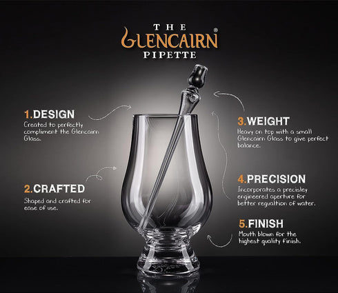 GLENCAIRN Whiskey Glass with Water Pipette