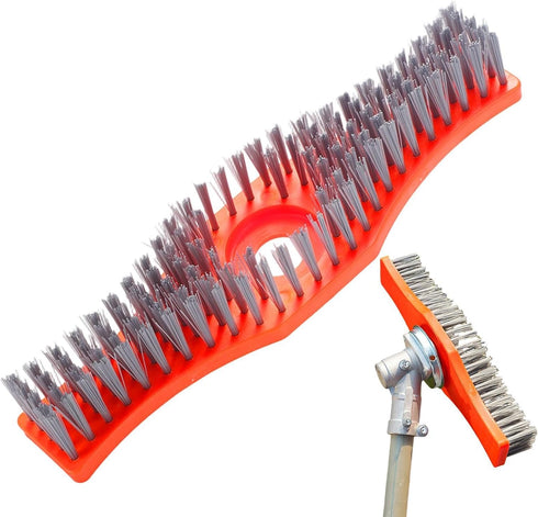 Generic Stiff Bristle Cleaning Brush - Manual Lawn Trimmer Scraper, Versatile Garden Cleaner,