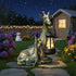 9.7" Solar Garden Decor - Mother Baby Giraffe Statue with Solar Lantern Resin Giraffe Figurine Outdoor Patio Yard Porch