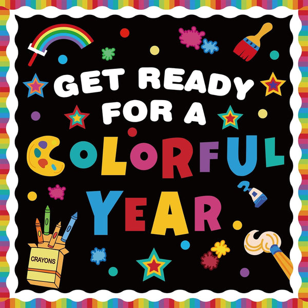 Classroom Bulletin Board Decoration Set Welcome Back to School Colorful Cutouts Wall Door Decorations