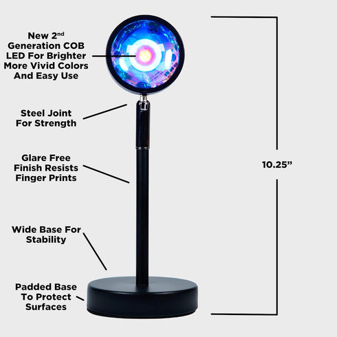Onveta Lighting Sunset Remote-16 Setting-Golden Lamp with Phone APP Colors LED Projection Light-Ambient Lighting Mood