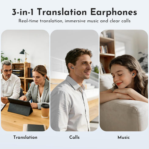 MS119 165 8 6.0,3-in-1 MINISO AI Translation Earbuds Real Time,simultaneous Interpretation with Languages