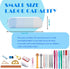 Pencil Case,Colorful Silicone Waterproof Pencil Pouch Aesthetic Lightweight&Portable Pen Bag Stylish Small Office Supplies for Adults,Women and Men(Blue)