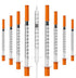 1ml/cc Syringe with Needle, 30 Gauge 1/2 inch Disposable Lab Supplies, Individually Wrapped, Pack of 25
