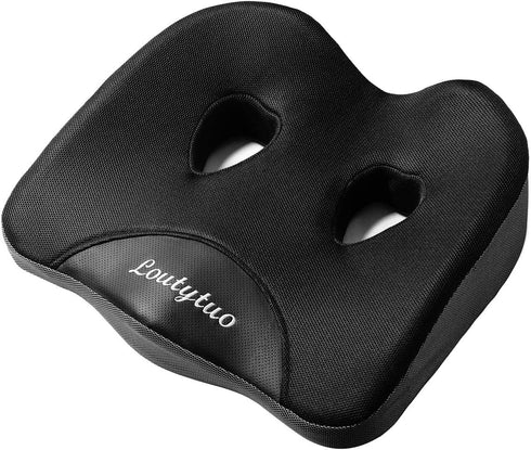 LOUTYTUO Seat Cushion Pillow,100% Memory Foam and Washable Cover,for Office Chair,Car Seat