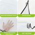 Vuzvuv 22Pcs Large Mesh Zipper Pouch, A3 Size 16.9"x12", Plastic Document Bag with Label Sticker for School Travel