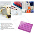 PATIKIL 96 Wells PCR Tube Rack for 0.2ml Test Strips, 4pcs Waterproof Tubes Filling Tray, Purple