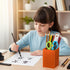 OHiZVZV 12 Pack (6 Acrylic Pencil and Crayon Organizer, Color Pencil Holder for Classroom, Desk Organization, School