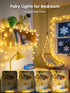 43FT 100LED 8 LORRYTE Connectable Globe String Lights | Modes Warm White String Lights Plug in with Remote | Hanging