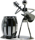 Guitar Pen Holder, Creative Desktop Accessories, Multipurpose Metal Desk Pencil Holder for Gifts and Office