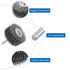 uxcell 2PCS Wire Wheel Brush for Drill Attachment, 2" Carbon Steel for Cleaning Rust Stripping